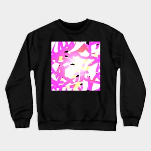 Strawberry Lemonade Abstract Pattern Crewneck Sweatshirt